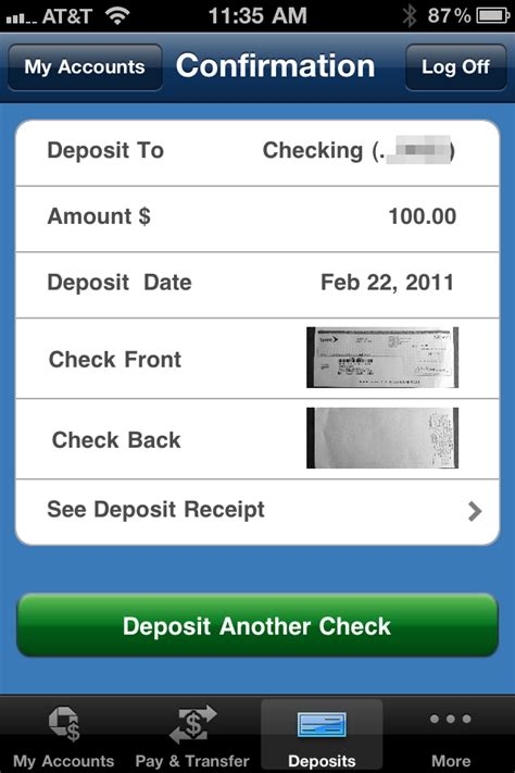 Chase Mobile App Check Deposit