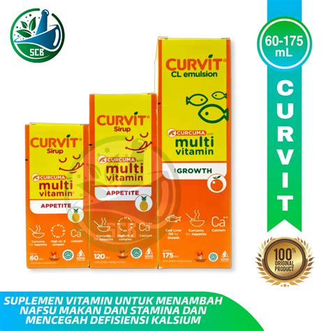 Jual Curvit Sirup Vitamin Nafsu Makan Dewasa Anak Multivitamin