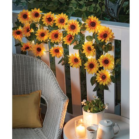 Solar Sunflowers Garland Lights Innovations