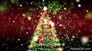 4K GREAT CHRISTMAS TREE ANIMATION ULTRA-HD PARTICLES BACKGROUND AA VFX on Make a GIF