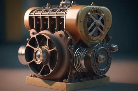 premium ai image  model   car engine   word    side