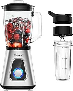 Amazon De Biolomix Standmixer L Smoothie Maker Mit Bpa Freiem