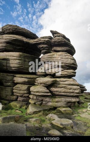 Wheel Stones formation on Derwent Edge Peak District National Park ...