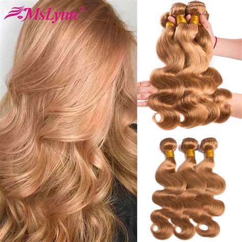 Blonde Bundles Body Wave Bundles Brazilian Hair Weave Bundles Honey