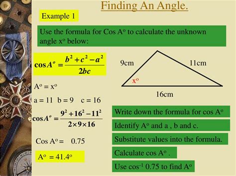 PPT - The Cosine Rule. PowerPoint Presentation, free download - ID:6482242