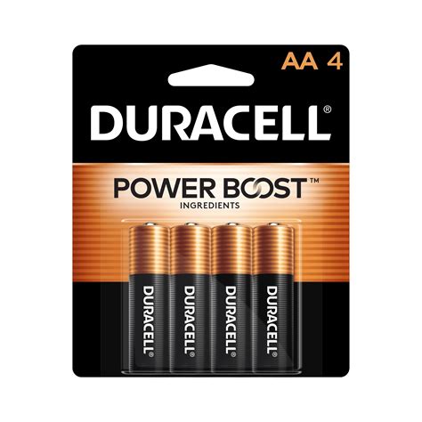 Duracell Coppertop AA Battery With POWER BOOST 4 Pack Long Lasting