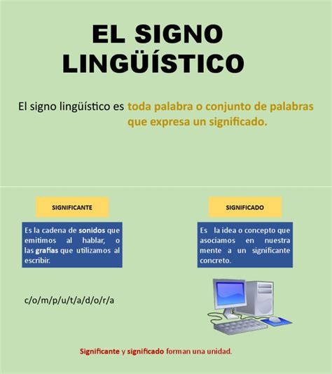 O Que É Signo Linguistico - El Signo Lingüisticó | PDF