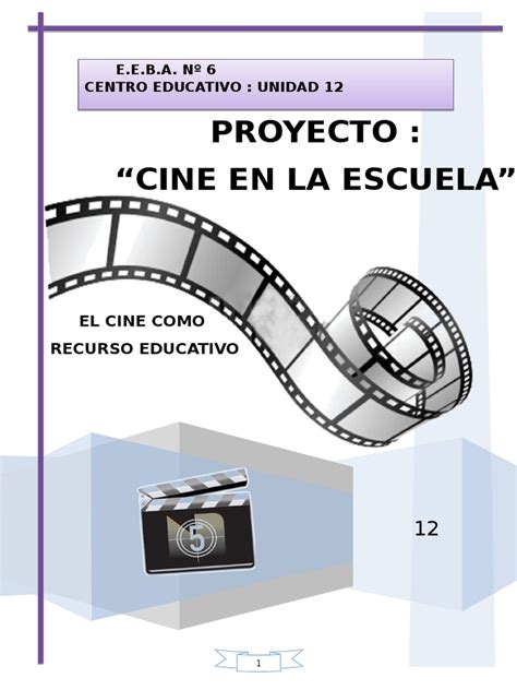 Proyecto De Cine Pdf Documental Conocimiento