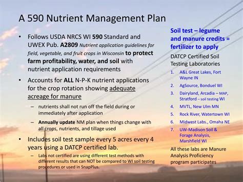 PPT A 590 Nutrient Management Plan PowerPoint Presentation Free