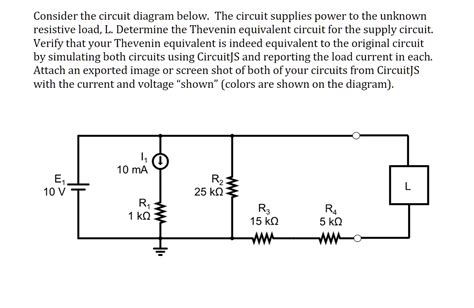 Solved Consider The Circuit Diagram Below The Circuit Chegg