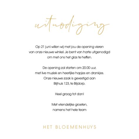 Zakelijke Uitnodigingen Voor Een Opening Blijkaartje