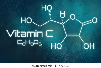 Chemical Formula Gaba On Futuristic Background Stock Illustration