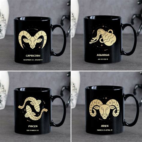 Zodiac Sign Mugs Horoscope Mugs Zodiac Coffee Mugs Birthday Mugs