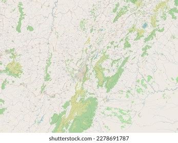 Cundinamarca Department Colombia Open Street Map Stock Illustration ...