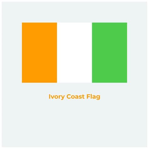 Premium Vector The Ivory Coast Flag