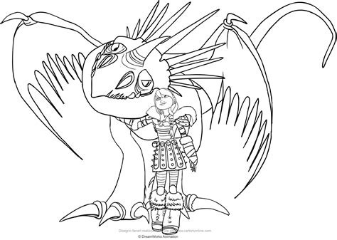 Astrid And Stormfly Coloring Pages - boringpop.com