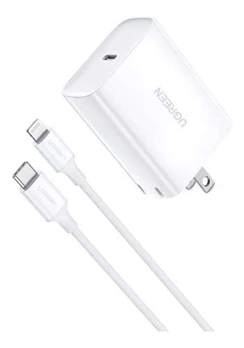 Ugreen Cargador Usb C Carga R Pida W Y Cable Lightning Mfi Env O Gratis