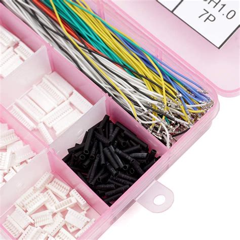 Kit de 140 connecteurs JST SH 1 0 mm avec fils pré sertis