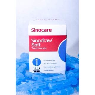 Sinocare Pcs Sinodraw Soft Twist Lancets Shopee Philippines