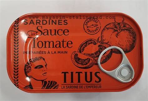 Sardine à la sauce tomate Titus 90g 2 50 euros