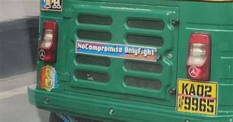 Bengaluru Moment Auto Rickshaw Slogan Leaves Social Media Splitted