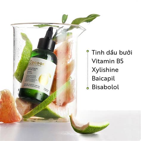 Nước dưỡng tóc tinh dầu bưởi mẫu mới Cocoon Pomelo Hair Tonic New 140ml