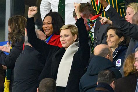 Charlene de Monaco laisse exploser sa joie après la victoire des Springboks