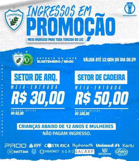 Ingressos Venda Para Londrina Esporte Clube X Chapecoense