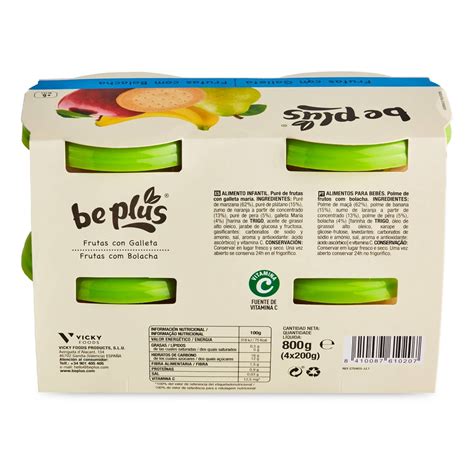 Tarritos De Frutas Con Galleta X G Beplus