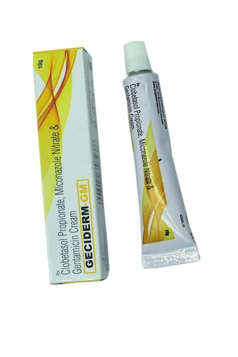 Geciderm Gm Clobetasol Propionate Miconazole Nitrate And Gentamicin Cream