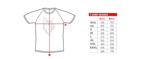 T Shirt Size Charts Vulfram