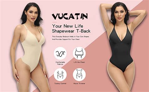 Vucatin Full Body Shaper Women Tummy Control Hip Lift Compression