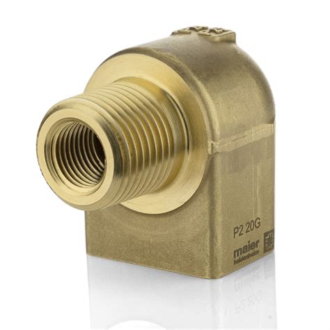 Купить угловой патрубок серии DP для невращающейся трубки тип P2 20 (DN20)