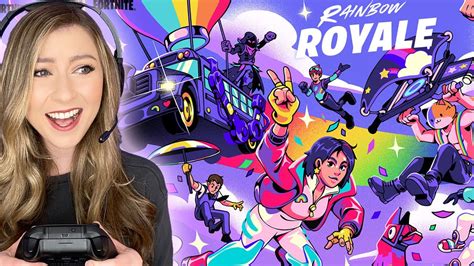 RAINBOW ROYALE Fortnite Gameplay Katie Wilson Livestream YouTube