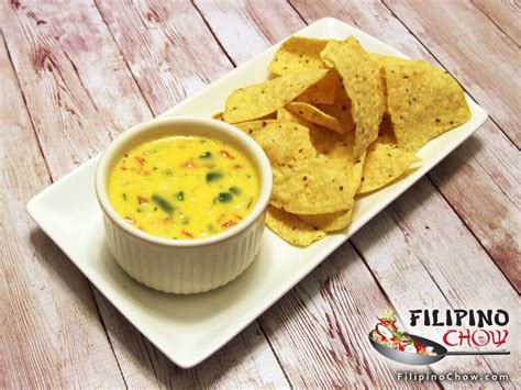 Chili Con Queso (Spicy Cheese Dip) - Filipino Chow