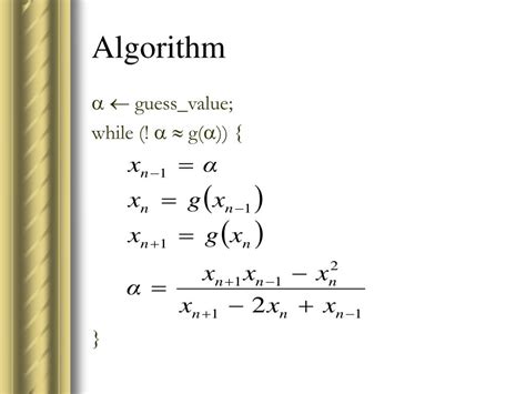 Ppt Solution To Algebraic Andtranscendental Equations Powerpoint