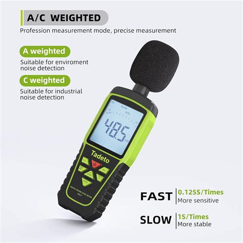 Buy Decibel Meter Tadeto Digital Sound Level Meter Portable Spl Meter 30db To 130db Backlight