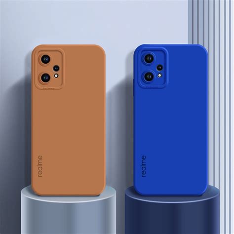 Solid Color Soft Camera Case Oppo Realme 9 Pro Plus 9i C35 C31 V25