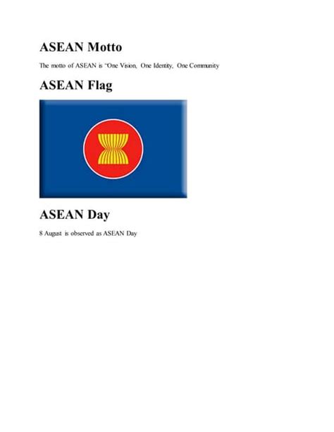 Asean motto | PDF