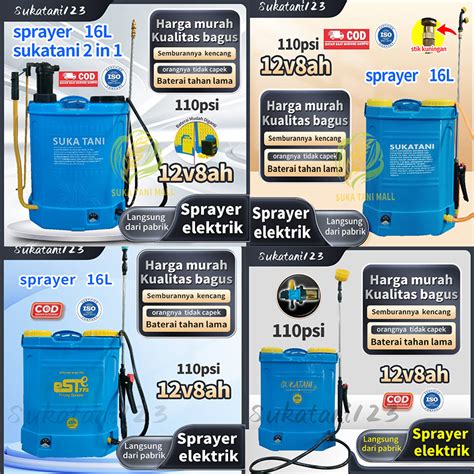 Jual Sprayer Elektrik 16 Liter VARIASI 2IN1 ALAT SEMPROT SEMPROTAN