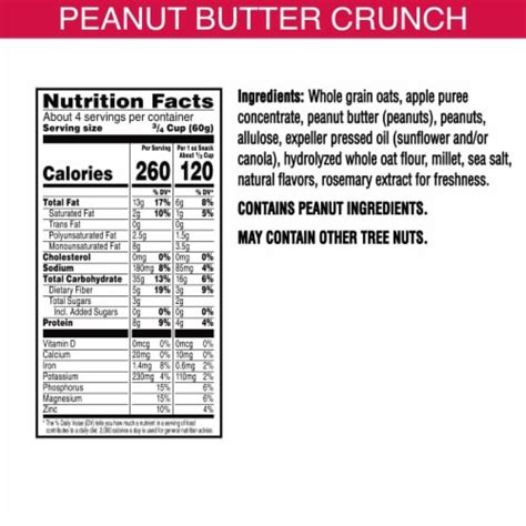 Bear Naked Peanut Butter Crunch Granola 8 Oz Fred Meyer