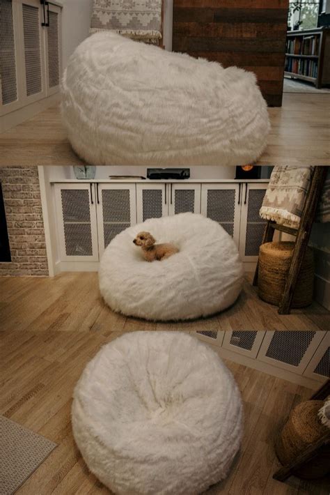 Sheepskin Luxury Bean Bag Chair The Luxe Cream Luxe Loungers Bean Bag Chair Luxury Bean