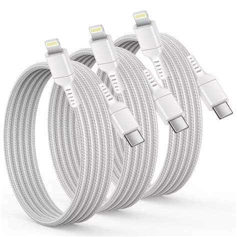 Lightning Cables,AILKIN 3PACK Usb C to Lightning Cables 6ft,Lightning ...