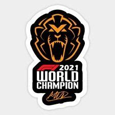 Max Verstappen Sticker 2021 World Champion Max Verstappen Pegatinas