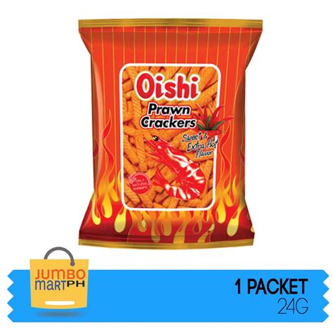 oishi prawn crackers sweet extra hot  lazada ph