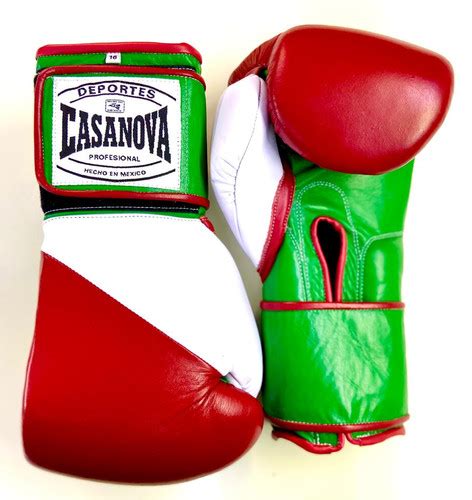 GUANTES DE BOX CASANOVA MEXICO DE VELCRO 16 OZS José Arturo Barredez