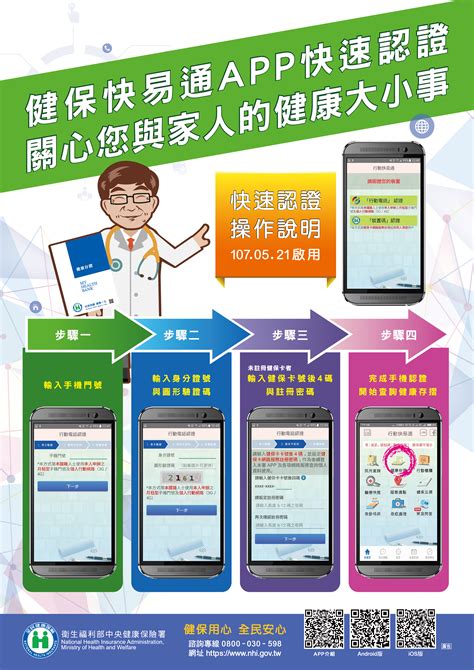 智慧型手機下載「全民健保行動快易通app」健康存摺新增手機快速認證，就醫資訊輕鬆查 新太平澄清醫院new Tai Ping Cheng