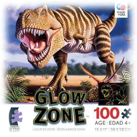 MorningSave: 3-Pack: Ceaco Glow Zone Glow-in-the-Dark Puzzles (100-Piece Puzzles)