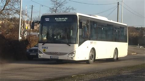 Jazda novým autobusom Iveco crossway le line 10 8M AA 027CA na linke 4