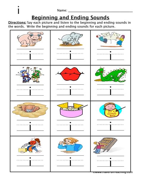 Beginning And Ending Sounds Worksheets Worksheetscity